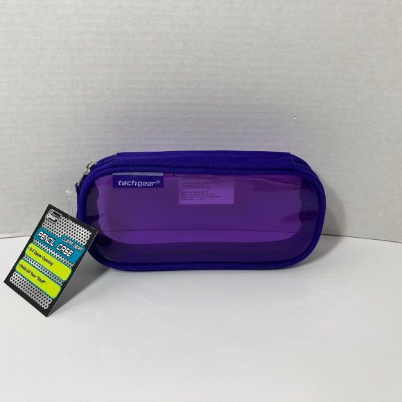 5 Purple Makeup Bag Pencil Case Zipper Organizer - Picture 13 of 14